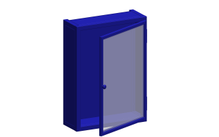 01 Assem 1 vaks Vitrine Mollis 5023