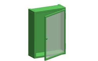 01 Assem 1 vaks Vitrine Mollis 6021