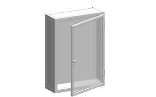 01 Assem 1 vaks Vitrine Mollis 9003