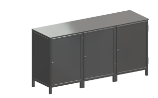 01 Assem 3 vaks Dressoir Mollis 7024