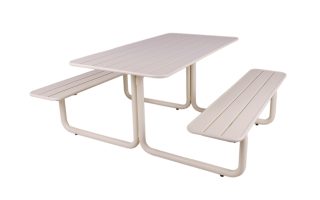 MaximaVida metalen picknicktafel Max ivoor