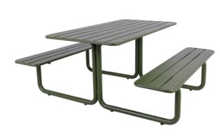 MaximaVida metalen picknicktafel Max olijfgroen klein